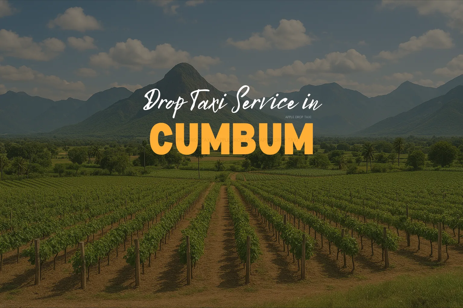 drop taxi service in Cumbum